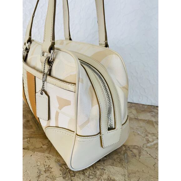 Coach Hampton signature striped multicolored Carryall F13339 - Picture 5 of 10